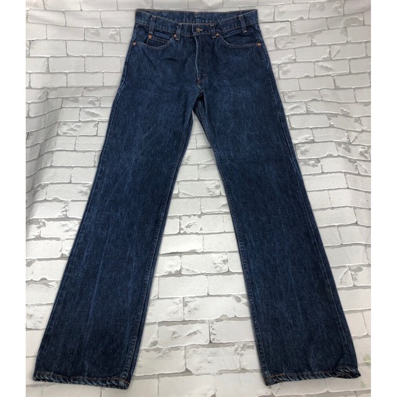 LEVI'S 509 Jeans SF207 Straight Leg ORANGE TAB USA VTG Leather Tag Men's 34 X 34